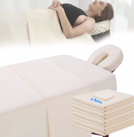 3 Piece Massage Table Covers, 4 Sets Of Microfiber Massage Table Sets Soft, Waterproof And Oil Resistant Reusable - Prohibited Sales Platforms - Amazo