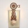 Farmhouse Windmill Night Light Set - Box of 4 | Rustic Decor for Home or Gifts