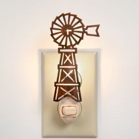 Farmhouse Windmill Night Light Set - Box of 4 | Rustic Decor for Home or Gifts
