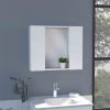 Artemisa Medicine Cabinet, Double Door, Mirror, One External Shelf -White