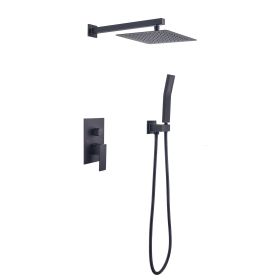 10 Inch Shower Head Bathroom Luxury Rain Shower Complete Combo Set Wall Mounted
