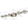 Modern Minimalist Bathroom Vanity Light, LED 6 Bulb Frosted Glass Shades, Wall Mounted Decorative Lighting Fixture, Suitable for Bathroom Vanity Mirro