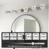 Modern Minimalist Bathroom Vanity Light, LED 6 Bulb Frosted Glass Shades, Wall Mounted Decorative Lighting Fixture, Suitable for Bathroom Vanity Mirro