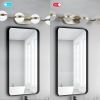 Modern Minimalist Bathroom Vanity Light, LED 6 Bulb Frosted Glass Shades, Wall Mounted Decorative Lighting Fixture, Suitable for Bathroom Vanity Mirro