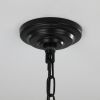 8-Lights Lantern Tiered Pendant Light Fixtures, Industrial Farmhouse Hanging Chandelier for Entryway, Foyer, Living Room, Kitchen Island, Staircase(Bl