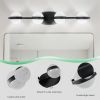 Modern Minimalist Bathroom Vanity Light, LED 4 Bulb Frosted Glass Shades, Wall Mounted Decorative Lighting Fixture, Suitable for Bathroom Vanity Mirro