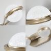 Modern Minimalist Bathroom Vanity Light, LED 6 Bulb Frosted Glass Shades, Wall Mounted Decorative Lighting Fixture, Suitable for Bathroom Vanity Mirro