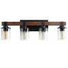 4-Lights Farmhouse Vanity Lights Fixture Rustic Bathroom Light Fixture Bathroom Sconce
