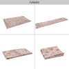Naar Beige Area Rug, Washable Rug, Low-Pile, Non-Slip, Non-Shedding, Foldable, Kid & Pet Friendly - Area Rugs for living room, bedroom, kitchen, dinin