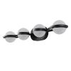 Modern Minimalist Bathroom Vanity Light, LED 4 Bulb Frosted Glass Shades, Wall Mounted Decorative Lighting Fixture, Suitable for Bathroom Vanity Mirro