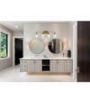 Brushed Gold Vanity Lights Wall Sconce 4-Light, Bathroom Light Fixtures with Clear Glass Shade Wall Lights