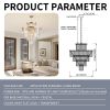 Golden Luxury Crystal Chandelier Modern Chandeliers Lights Fixture Hanging Pendant Light Fixture for Dining Room Bedroom Living Room Dia 23.6 Inch-Gol
