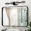 Modern Minimalist Bathroom Vanity Light, LED 4 Bulb Frosted Glass Shades, Wall Mounted Decorative Lighting Fixture, Suitable for Bathroom Vanity Mirro