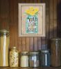 "Sunshine" By Deb Strain, Printed Wall Art, Ready To Hang Framed Poster, Beige Frame