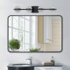 Modern Minimalist Bathroom Vanity Light, LED 4 Bulb Frosted Glass Shades, Wall Mounted Decorative Lighting Fixture, Suitable for Bathroom Vanity Mirro