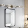 Modern Minimalist Bathroom Vanity Light, LED 6 Bulb Frosted Glass Shades, Wall Mounted Decorative Lighting Fixture, Suitable for Bathroom Vanity Mirro