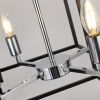 8-Lights Lantern Tiered Pendant Light Fixtures, Industrial Farmhouse Hanging Chandelier for Entryway, Foyer, Living Room, Kitchen Island, Staircase(Bl