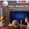 5 Core 15W 5" Pendant Speaker Hanging Ceiling Audio Set for Paging Commercial, Residential ,Restaurant WS 05 07 GLOBULE