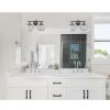 Bathroom Vanity Light Fixtures, 2-Light Black Wall Sconce Lighting Wall Lamp with Clear Glass Shade, Vintage Wall Mounted Lights Bathroom Lights for M
