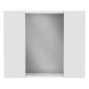 Artemisa Medicine Cabinet, Double Door, Mirror, One External Shelf -White