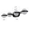 Modern Minimalist Bathroom Vanity Light, LED 4 Bulb Frosted Glass Shades, Wall Mounted Decorative Lighting Fixture, Suitable for Bathroom Vanity Mirro