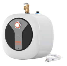 VEVOR Electric Mini-Tank Water Heater 2.5-Gallon Tank, 1440W Hot Water Boiler Storage, Safety Temperature Pressure Valve Easy Install, For Kichen Bath