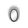 Riki Small Black Bamboo Mirror - Stylish and Elegant Home Decor Accent
