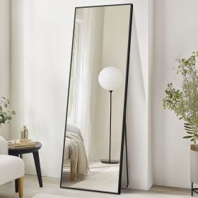 Arched 71 X26  Full Body Mirror, Full Body Floor Mirror (Option: BlackRight Angle)