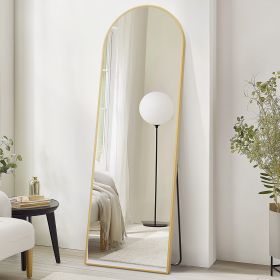 Arched 71 X26  Full Body Mirror, Full Body Floor Mirror (Option: GoldRounded corners)