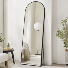 Arched 71 X26  Full Body Mirror, Full Body Floor Mirror (Option: BlackRounded corners)