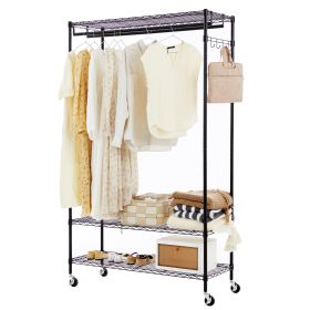 Adjustable Mobile Hanger, Iron Storage Hanger (Option: Blacklarge)