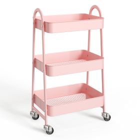 3-story Small Rolling Car (Color: Pink)