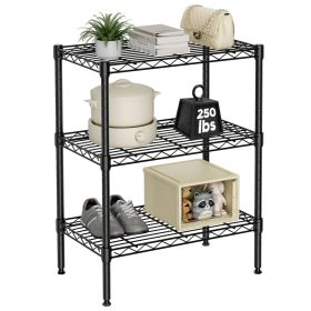 Adjustable Metal Wire Rack Heavy Vertical Rack (Option: 3Tier)