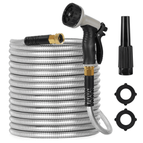 Stainless Steel Water Pipes (Color: Photo Color, Style: 100FT)