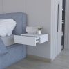 Vienna Floating Nightstand, Sleek Wall-Mounted Design with Spacious Drawer Storage
