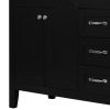 36' Bathroom Vanity with Sink Combo;  White Bathroom Cabinet with Drawers;  Solid Frame and MDF Board