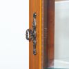 Corner Curio Cabinet with Lights, Adjustable Tempered Glass Shelves, Mirrored Back, Display Cabinet(E26 light bulb not included)