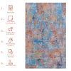 6x9 Area Rugs, Washable Rug, Low-Pile, Non-Slip, Non-Shedding, Foldable, Kid & Pet Friendly - Area Rugs for living room, bedroom, kitchen, dining room